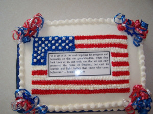 ... Reagan's birthday. All buttercream, used laminated quote since it was