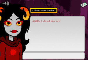 update araida damara hoomestuck