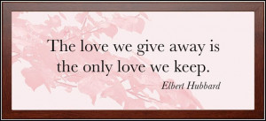Image of Framed Love Quote