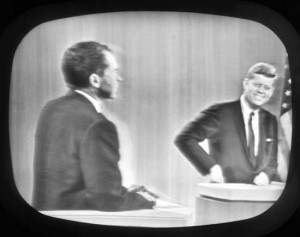 The famous debate between Nixon and Kennedy