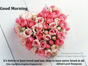Good Morning Love Inspiring Quotes for the day