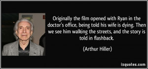 the film opened with Ryan in the doctor's office, being told his wife ...