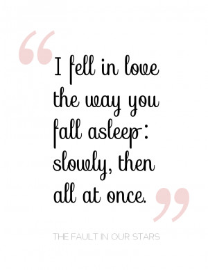 Free Printable - The Fault in Our Stars