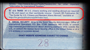 American Passport Pages Back page of us passport
