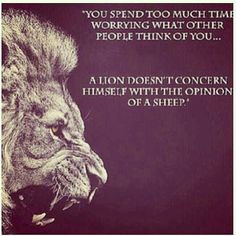 Lion, quote More