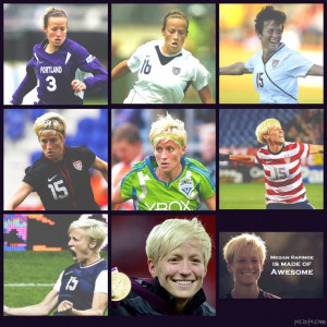 Megan Rapinoe. I ran into her at a grocery store and she was the ...