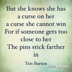 tim burton quote more quotes 3 quotes love pin cushions gruesome ...
