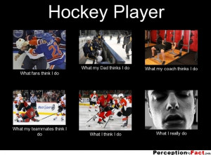 Hockey Player What fans think I do What my Dad thinks I do What my ...