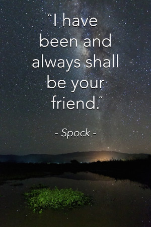 ... Posters Of Quotes By ‘Spock’ Made In Honor Of Leonard Nimoy