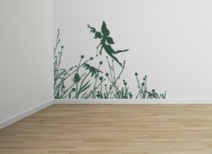 Fairy Flowers Wall Decal