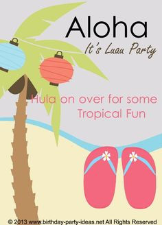 Luau Birthday Party Ideas #luau #hawaiian #party #birthday #decoration ...