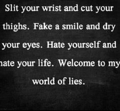 cutting quotes | depression sad crying cuts emo cut wrists cut thights ...