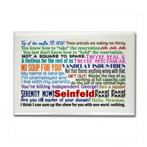 Seinfeld Quotes Rectangle Magnet