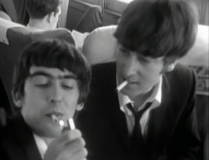 George Harrison and John Lennon Image