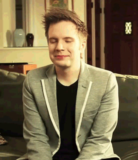 patrick stump being a cute lil shit