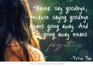 never say goodbye quotes