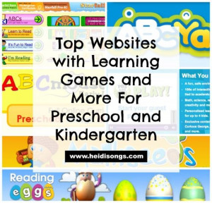 With Learning Games & More for Preschool & Kindergarten Kindergarten ...