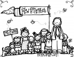 Cuter than cute lds coloring pages by Melonheadz LDS Illustrations: