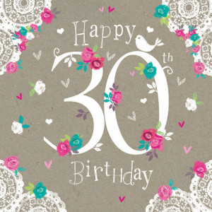 Birthday Card - Happy 30th Birthday
