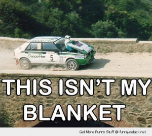 this isn't my blanket race car stunt driver bridge bonnet funny pics ...