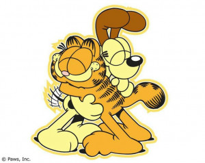 Garfield and Odie ... best friend hug