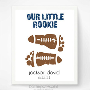 Football nursery decor for your little quarterback