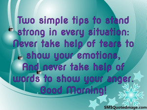 Two simple tips to stand strong...