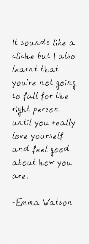 It sounds like a cliche but I also learnt that you're not going to ...