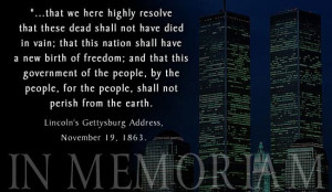 Remembering Through September 11 (9/11) Quotes and 9/11 Photos