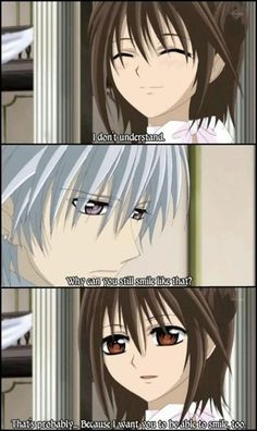 ... you to be able to smile too more anime quotes vampire knight knights