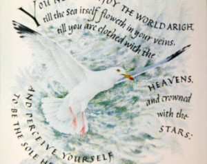... Quote by Thomas Traherne, Watercolor and Calligraphy Marie Angel