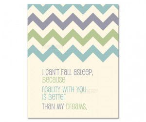 ... Love quote Chevron print Mint Chevron love 8x10 print Love art print