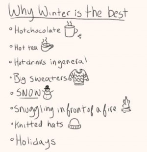 ... like about winter ^^ and now it doesn't even seem that bad