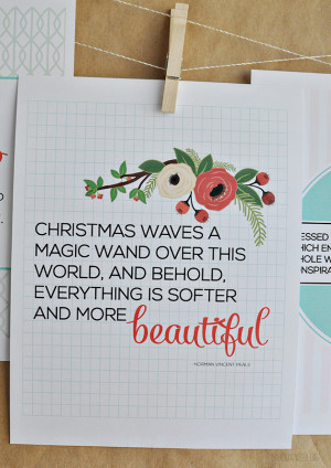 Printable Christmas Quotes from www.thirtyhandmadedays.com