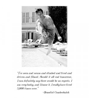 mine Benedict Cumberbatch i love this font so i had to use this quote ...