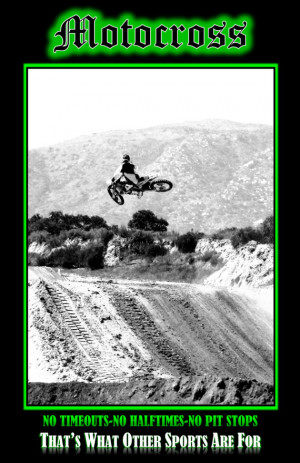 Motocross Poster - Dirt Bike Poster - Kawasaki Green