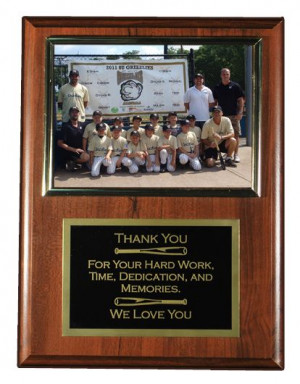 11.5 x 15 Photo Plaque with Metal Laser Engraved Plate, Holds an 8 x ...