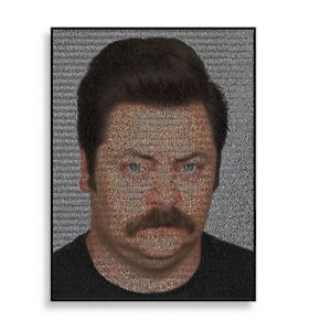 Ron-Swanson-Parks-and-Recreation-Quotes-Mosaic-Framed-Limited-Edition ...