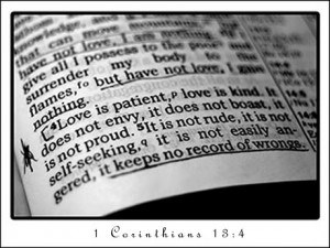 Love is Patient love is Kind – Bible Quote for Friendster