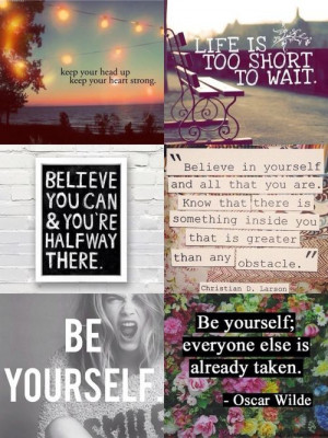 collage of Positive Quotes