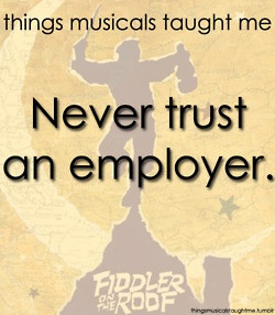 Fiddler on the Roof - things musicals taught me