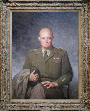 Dwight David Eisenhower, 1947, Oil on canvas by Thomas Edgar Stephens ...