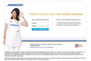 Screenshot Progressive.com/insurance/renters/renters.aspx