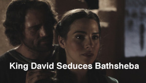 captioned King David Seduces Bathsheba