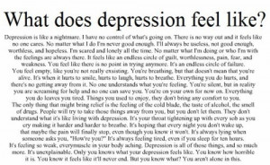 quotes about being depressed