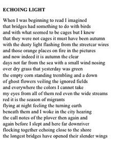 An autumn poem. | W. S. Merwin