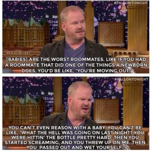 Comedian Jim Gaffigan On Babies & Roomates On The Jimmy Fallon Show