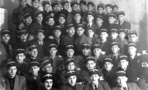 Members of the Jewish order police in the Lodz Ghetto