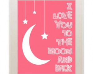 Popular items for i love you to the moon and back