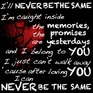 Never Be The Same - Red